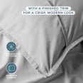 thumbnail image 6 of Bare Home Pillow Sham Set - Premium 1800 Collection - Double Brushed - Euro, Light Gray, 6 of 8