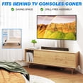 thumbnail image 2 of Universal Rolling TV Stand with Swivel Tilt, TV Mount Stand for 32-60 Inch Screens, Corner TV Stand with Height Adjustable Entertainment Wall Shelves, 2 of 8