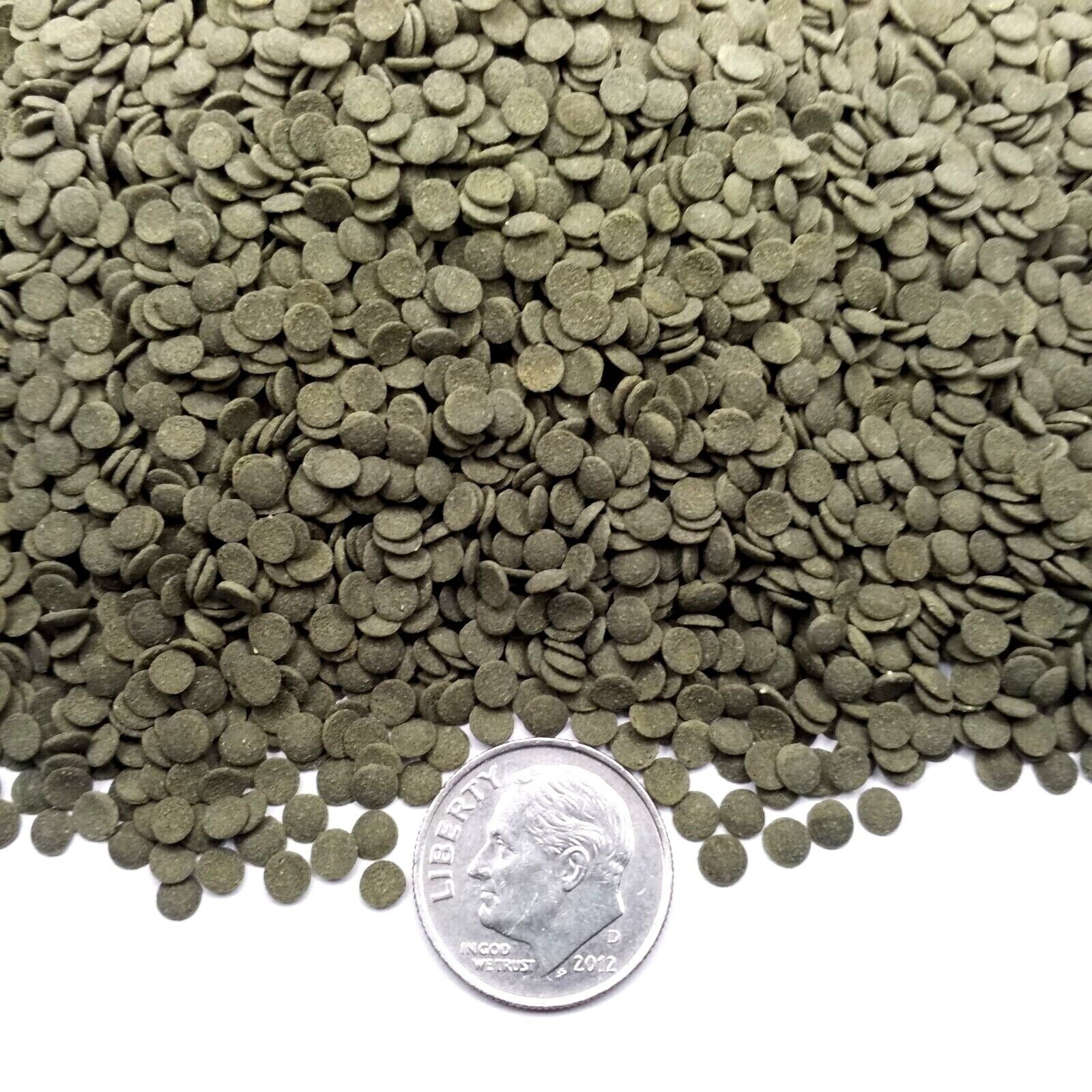 1/8" Spirulina, Algae & Veggies, Sinking Micro Wafers for Bottom Fish, Shrimp, Crabs, Crayfish, All Tropical Fish…4-lb & 10oz Lg Jar