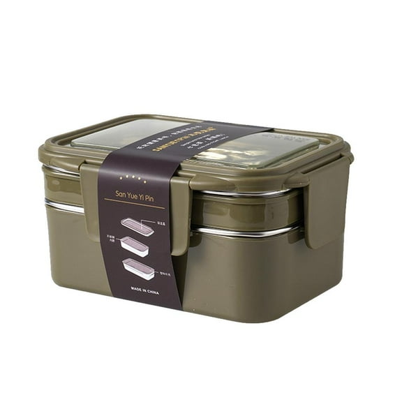 Stainless Steel Divided Bento Box, Compartment Design for Food Separation, Tight Seal for Freshness, Easy Clean Dishwasher