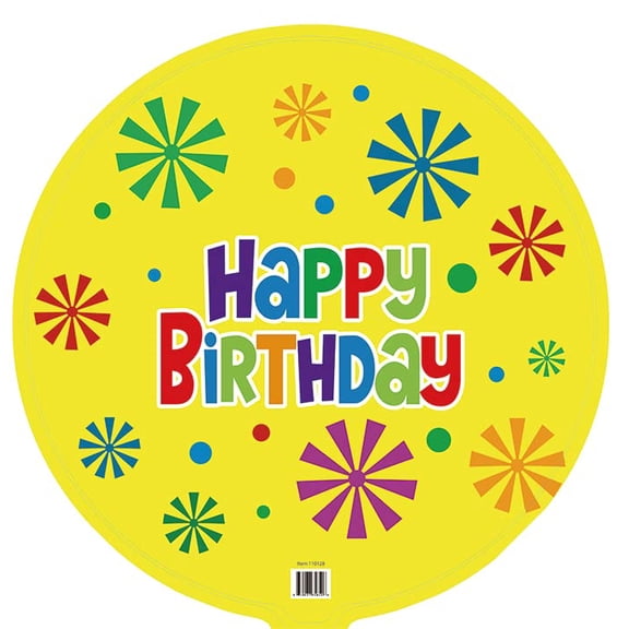 Harnel 18" Birthday Mylar Balloons for all ages - Pack of 10