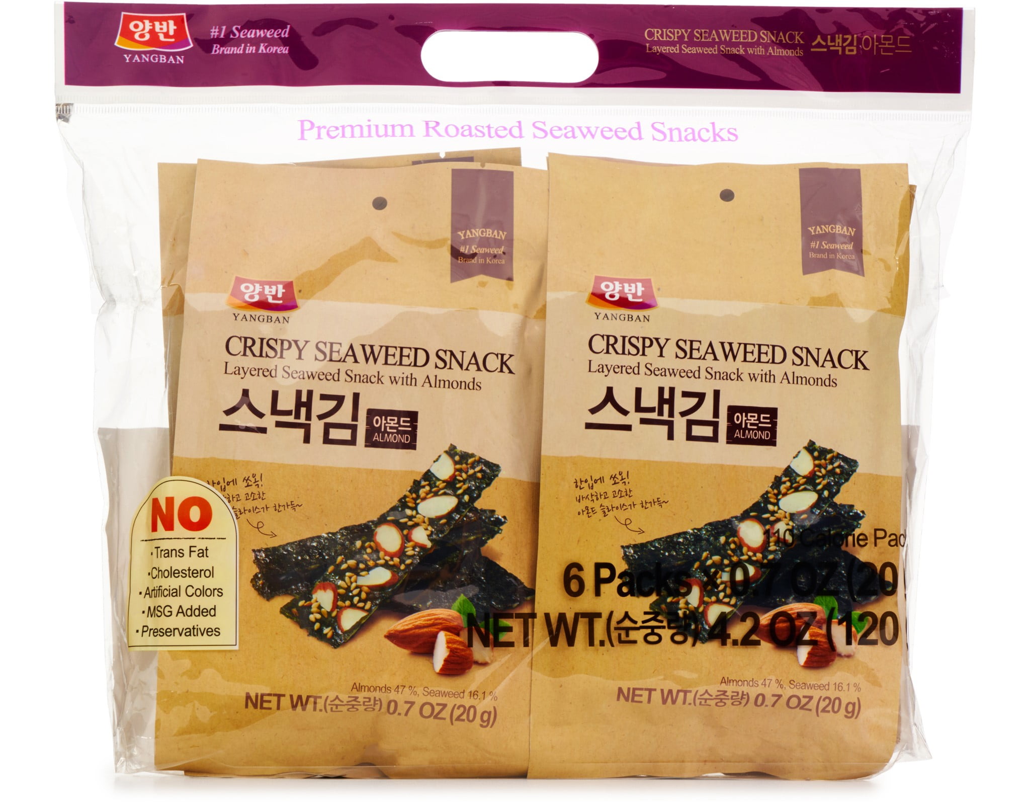 Dongwon Seaweed Snack, Almond, 0.71 Oz