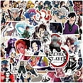 thumbnail image 3 of 50PCS Anime Demon Slayer Cartoon New Graffiti Creative Sticker Guitar Computer Waterproof Sticker, 3 of 5