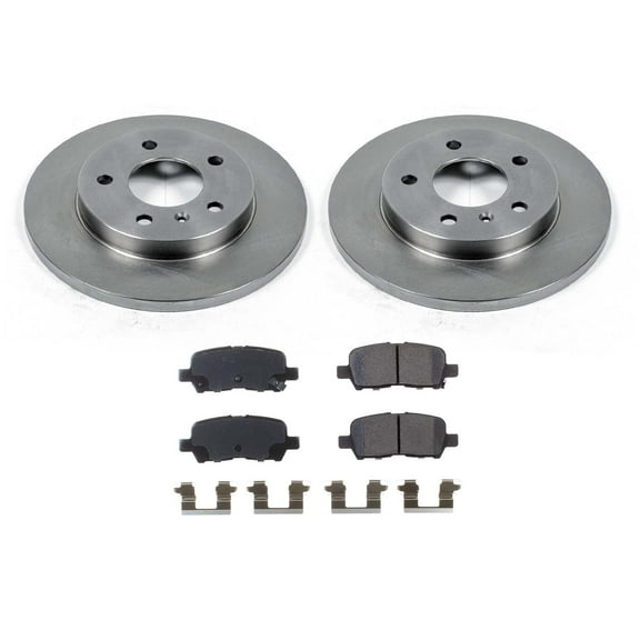 Ultimate Brakes Rear Ceramic Brake Pad and Rotor Kit with Hardware WM80972 for Buick; Chevrolet; Pontiac