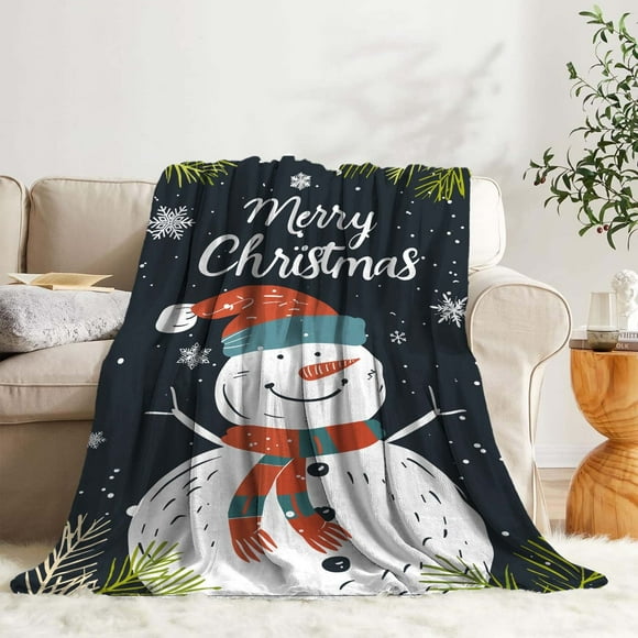 Christmas Flannel Blanket AC Conditioning Blanket Sofa Blanket Bedroom And Office Blanket Warm Soft Throw Blanket for Bed Couch Sofa