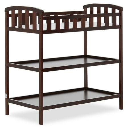 Dream On Me Emily Changing Table, Comes With 1" Changing Pad, Portable Changing Station, Espresso