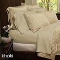thumbnail image 1 of Premium Rayon Bed Sheet Set, 4 Piece, Queen, Khaki, 1 of 2