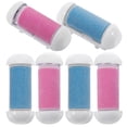 thumbnail image 1 of BRIGHTFUFU Herramienta de repuesto para molinillo de pies de 6 piezas, rodillo de eliminación de piel muerta, exfoliante, cutículas, removedor de callos, cabeza (rosa y azul para cada 3 piezas), 1 of 7