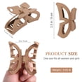 thumbnail image 3 of 4 Pcs Bow Claw Clips Simple Hollow Bowknot Hair Clips for Women and Girls, 3 of 4