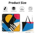 thumbnail image 2 of Color Wave Point Geometry Picnic Blanket Waterproof Outdoor Beach Blanket Hand-held Pad Suitable for Travel, Camping, Beach, Family Gatherings, 2 of 7