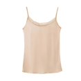 thumbnail image 4 of Womens Tank Tops Plus Size Sleeveless Lace Satin Round Neck Summer Casual Solid Vest Rose Gold XL, 4 of 6