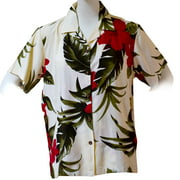 Favant Floral Women's Short Sleeve Hawaiian Aloha Shirt