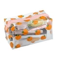 thumbnail image 2 of 1 Pc Women Portable Clear Makeup Bag for Vacation Business Travel Orange, 2 of 4