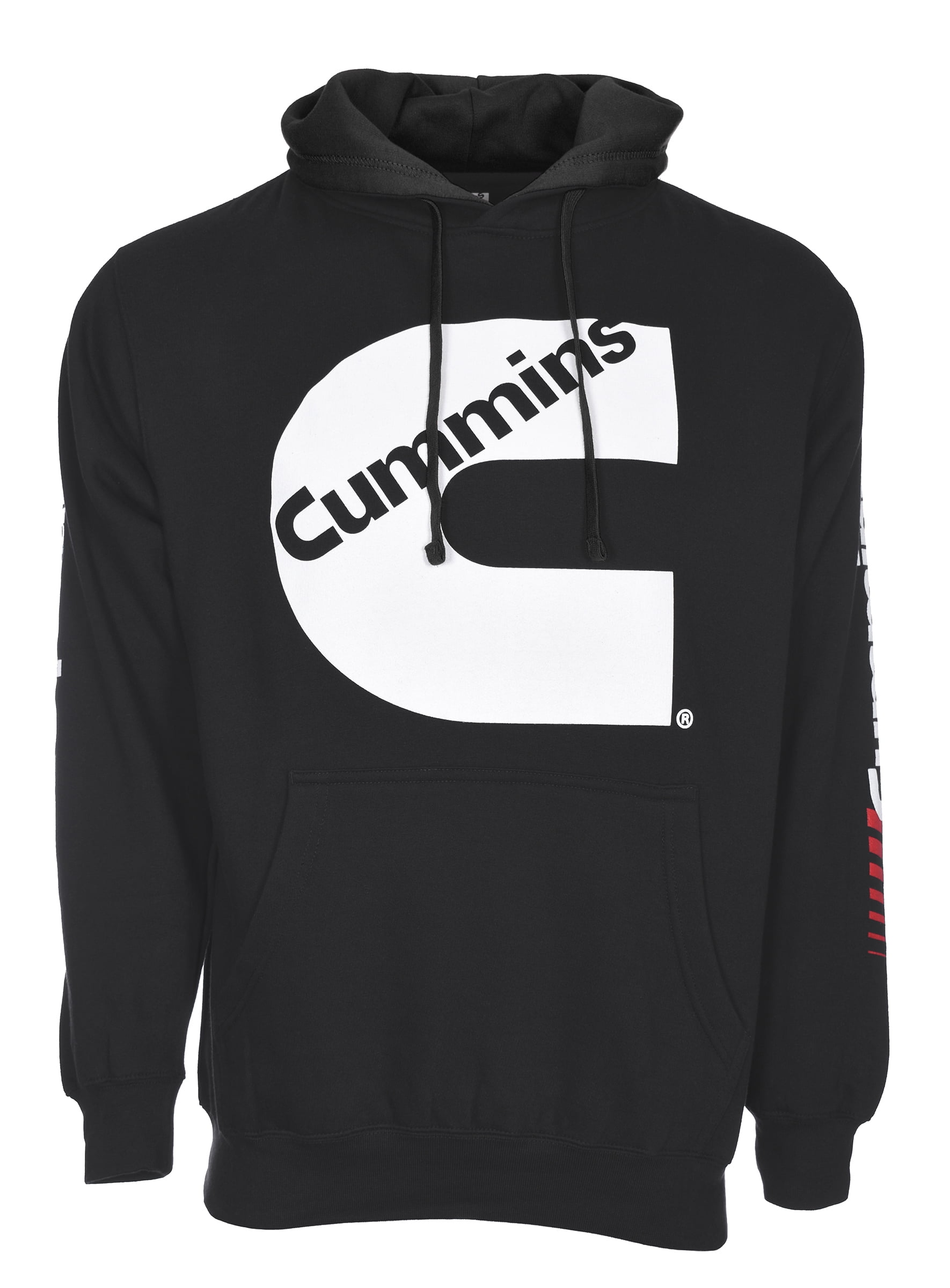 JH Design Group Men's Cummins Logo Pullover 2-Tone Hoodie Sweatshirt ...