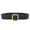 Black, variant on Cheers.US Woven Elastic Stretch Waist Belt Women Skinny Dress Belt Wooden Buckle Waist Dress Band