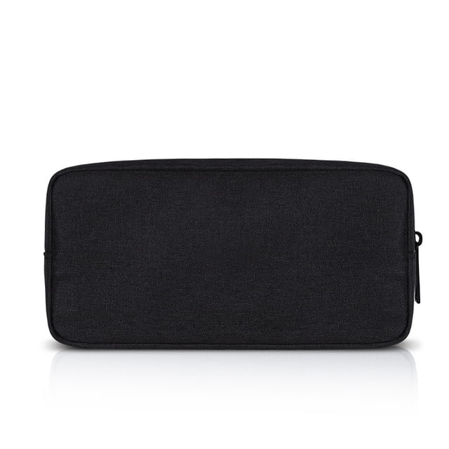 Bewildely Estuche portátil para bolsa de almacenamiento, organizador de dispositivos USB Digital, Cable para auriculares de viaje Almacenamiento y organización del hogar negro L