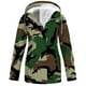 thumbnail image 1 of Chaquetas y abrigos casuales con capucha de manga larga para mujer, chaqueta impermeable lisa para exteriores, impermeable con capucha de talla grande, abrigo cortavientos para mujer, 1 of 3