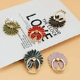 thumbnail image 3 of 360 Degree Metal Finger Ring Smartphone Flowers Support Telephone Mobile Phone Holder Stand For Iphone 11 12 Pro Max Smart Phone red, 3 of 6