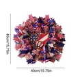 thumbnail image 6 of Fankiway Wreaths for Front Door Summer American Flag Wreath 18in Red White and Blue Wreath independence Day Wreath Memorial Day Wreath for indoor Outdoor Home Holiday D, Home tools on Sales, 6 of 6