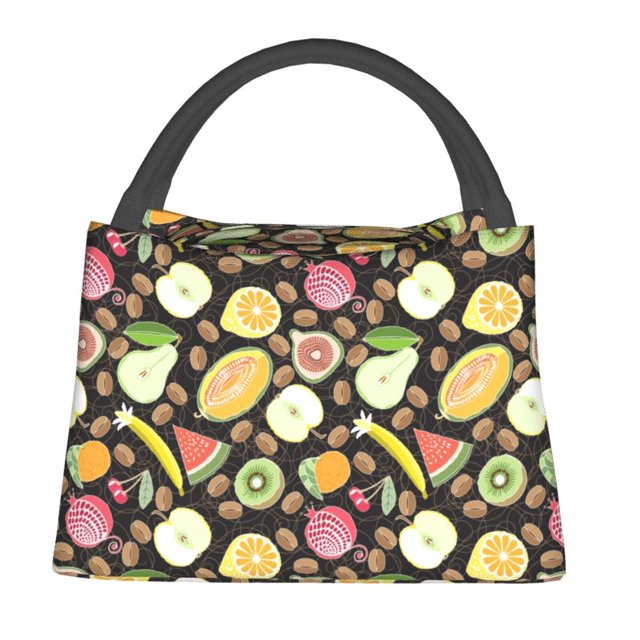 Balery Fruits Bolsa de Aislamiento Portátil – Bolsa de Almuerzo con Forro de Aluminio Mejorado, Funda Impermeable y Fácil de Limpiar para Picnic y Caja de Almuerzo