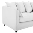 thumbnail image 6 of Modway Avalon Modern Wood and Fabric Slipcover Sofa in White Finish, 6 of 11