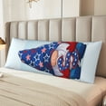 thumbnail image 5 of Naloa Cute Gnomes in USA1 Super Soft 20x60 Body Pillow Case,Long Side Hidden Zipper（PILLOWS ARE NOT INCLUDED）, 5 of 6