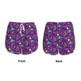 thumbnail image 3 of Balery Retro 80s Style Pantalones cortos deportivos para mujer con forro y dos bolsillos, elásticos, para entrenamiento, gimnasio, yoga-X-Large, 3 of 7