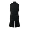 thumbnail image 4 of Men's Victorian Suit Vest Gothic Steampunk Double Breasted Jacquard Brocade Waistcoat Sleeveless Tailcoat, 4 of 4
