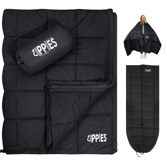 Manta de Camping ZIPPIES Esponjosa con Aislamiento Thinsulate 3M Queen