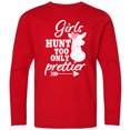 thumbnail image 3 of Inktastic Hunting Girls Hunt Too Only Prettier with Doe and Arrow Long Sleeve Youth T-Shirt, 3 of 5