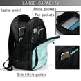 thumbnail image 4 of Disketp Blue Marble Travel Laptop Backpack, Laptops Backpack with USB Charging Port, Water Resistant Computer Bag Gift for Men & Women, 4 of 7