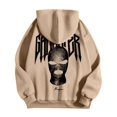thumbnail image 4 of MHFRRA Sudadera con Capucha Gráfica para Comodidad y Estilo Diario Caqui, 4 of 5