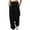 Black, variant on Sngxgn Women Casual Pants Straight Leg Drawstring Elastic Waist Loose Comfy Trousers with Pockets(Grey,XXL)