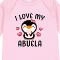 thumbnail image 4 of Inktastic I Love My Abuela with Cute Penguin and Hearts Girls Long Sleeve Baby Bodysuit, 4 of 5