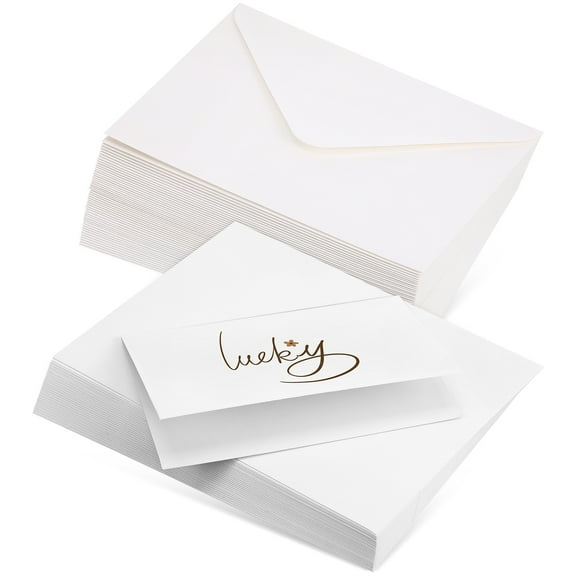 MLINS Worgeous 50 Sets Blank Greeting Cards with Envelopes Colorful Offset Paper