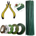 thumbnail image 1 of Kit de arreglos florales, herramientas, cortador de alambre, tallo, tijeras para recortar flores, alambre floral, 50 Uds., 16 ", cintas florales verdes para envoltura de tallo de ramo, 1 of 3