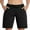 Black, variant on Charmo Women Bermuda Shorts with Pockets Athletic Knee Length Workout Biker Shorts