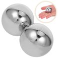 thumbnail image 1 of BEADCEST 2Ud Pelotas Metálicas Para Ejercicio De Mano Bolas De Acero Inoxidable Para Y Fitness, 1 of 8