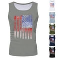 thumbnail image 4 of kpoplk Mens 4th of July Tank Tops 1776 Shirt Men's American Flag T-Shirt Patriotic Sleeveless Men's Gym Workout Graphic USA Flag Top(Black,XXL), 4 of 6