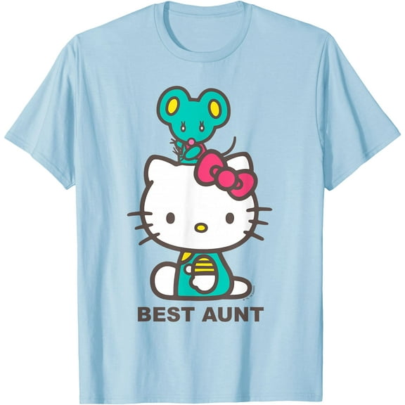 Hello Kitty Best Aunt DTG Print Unisex T-Shirt