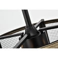 thumbnail image 5 of Warehouse of Tiffany Blane Matte Black+Imitation Wood Grain 20-inch 4-Light Geometric Metal Drum Shade Ceiling fan, 5 of 12