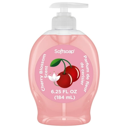 Softsoap Limited Edition Liquid Hand Soap, Cherry Blossom, 6.25 Fl Oz Pump Bottle