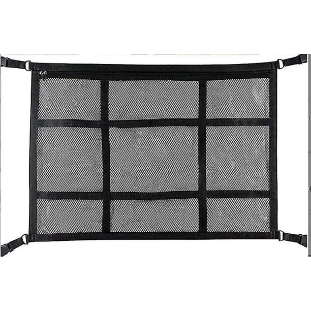Red de carga para techo de coche, bolsa de almacenamiento de malla de bolsillo, organizador de techo de coche, 1 unidad, negro Botao
