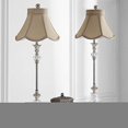 thumbnail image 5 of Safavieh Laiton Poly Résine Verre Lampe de Table avec Abat-Jour Taupe (Lot de 2), 5 of 5