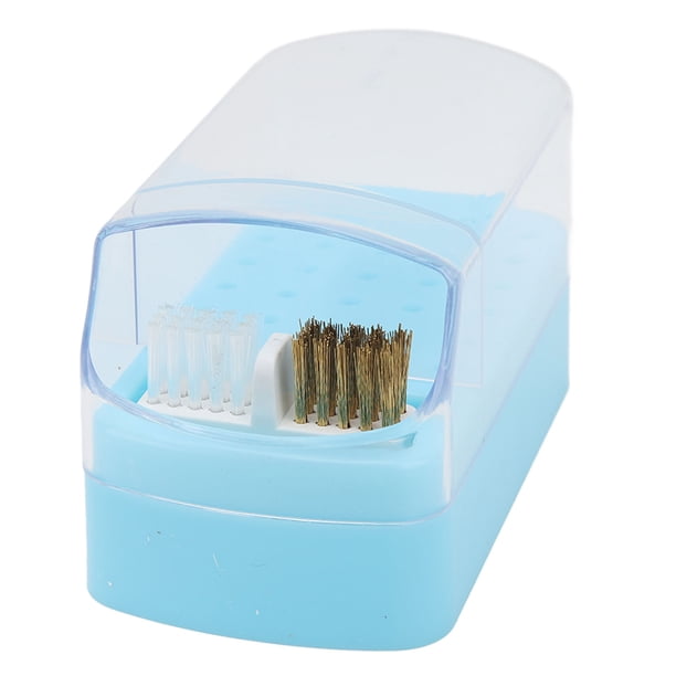 Portabrocas Para Uñas, A Prueba De Polvo, Almacenamiento, Portátil Con Base Antideslizante Para Herramientas De Manicura