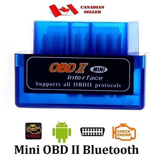 Unilink (TM) Bleu Mini ELM327 Souper Mini OBD2 OBD-II Outil de Scanner d'Interface de Diagnostic Automatique de Voiture Bluetooth