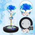 thumbnail image 2 of Galaxy Glass Rose Flower Gift for Mom, Light Up Forever Eternal Rose in Glass Dome for Mom Grandma Wife Girlfriend, Perfect Women Gifts for Mother's Day, Valentine's Day, Birthday, Anniversary, 2 of 7