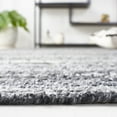 thumbnail image 4 of SAFAVIEH Mirage Lecia Striped Polyester Area Rug, Dark Grey/Ivory, 6' x 9', 4 of 11
