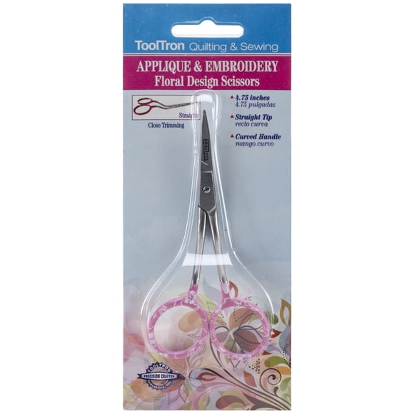 Tool Tron Applique & Embroidery Scissors 4.75"-Floral - 880