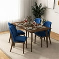 thumbnail image 6 of Belar Mid-Century Velvet Dining Chair in Navy Blue (Set of 2), 6 of 6